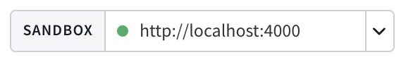 Sandbox URL field